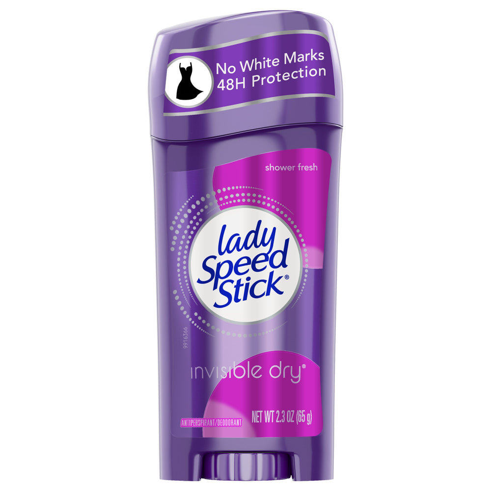 Lady Speed Stick Invisible Dry Antiperspirant Deodorant, Shower Fresh, 2.3oz