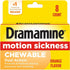 Dramamine Motion Sickness Chewable, Orange, 8CT/Expiry Mar 2026