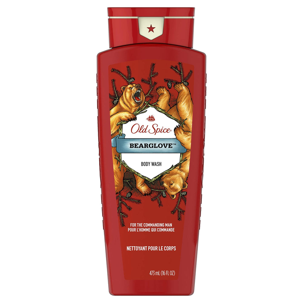 Old Spice Body Wash for Men, Bearglove, Long Lasting Lather, 16 fl oz