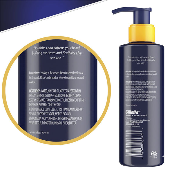 Enrich Gillette Beard Conditioner for Men, Nourishing, 7.3 fl oz