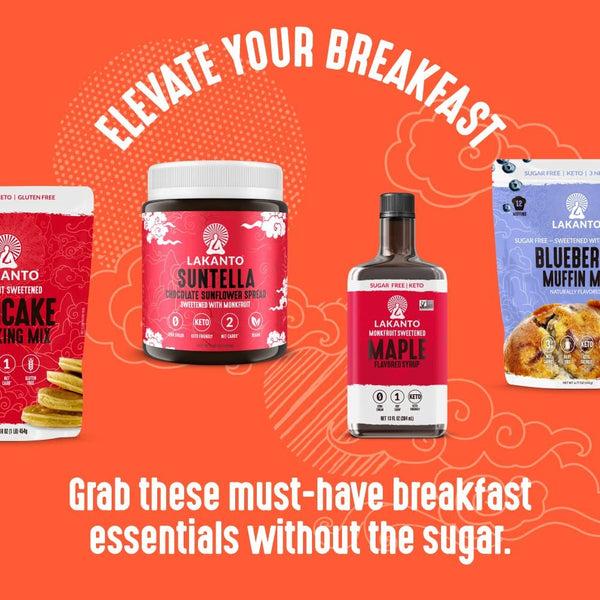 Lakanto Cinnamon Almond Crunch Granola - Delicious Snack, Quick Breakfast Cereal, Keto Friendly, Monk Fruit Sweetener, No Sugar Added, Vegan, Gluten Free, Grain Free, 4g Net Carbs (11 Oz)