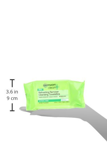 Garnier SkinActive Clean+ Refreshing Makeup Remover Wipes, 25 Wipes, 3 Count (Packaging May Vary)