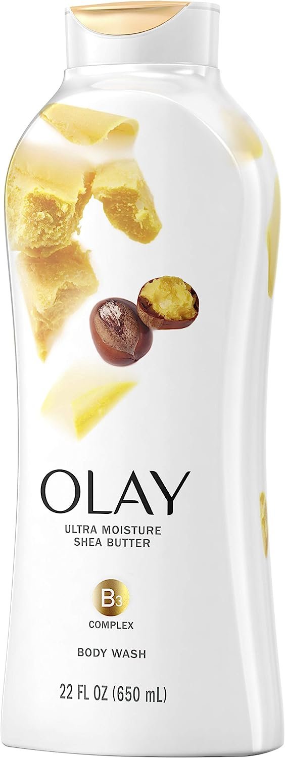Olay, Ultra Moisture Shea Butter Body Wash Fluid Ounce, 22 Fl Oz