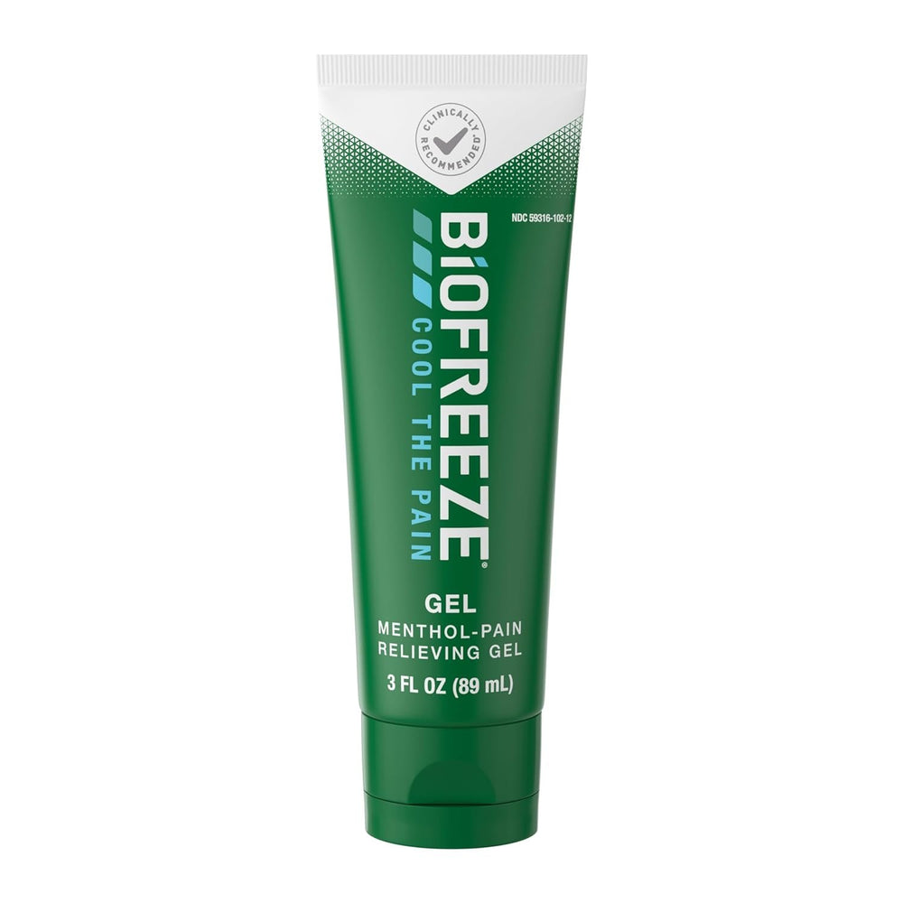 Biofreeze Pain Relief Gel, Arthritis Pain Reliver, Knee & Lower Back Pain Relief, Sore Muscle Relief, Neck Pain Relief, Pharmacist Recommended, FSA Eligible, 3 FL OZ Biofreeze Menthol Gel