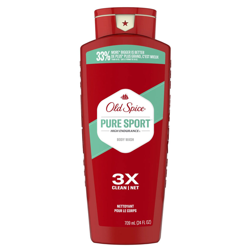 Old Spice High Endurance Body Wash for Men, Pure Sport, 24 fl oz