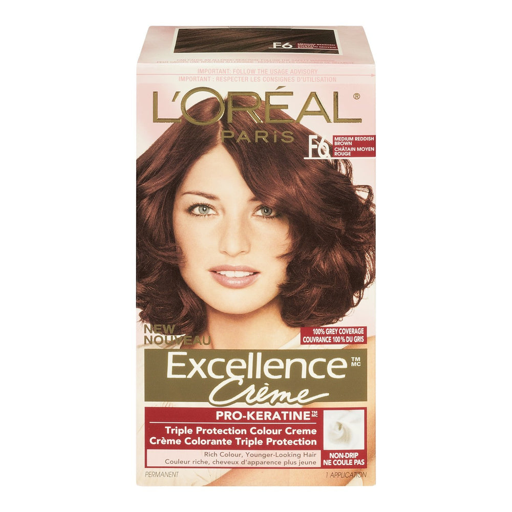 L'Oreal Excellence #5Rb Medium Red Brown Hair Color, 1 ct
