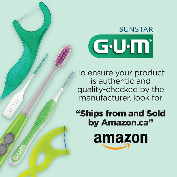 GUM - 840RI EEZ-Thru Floss Threaders, 25 Count, Blue