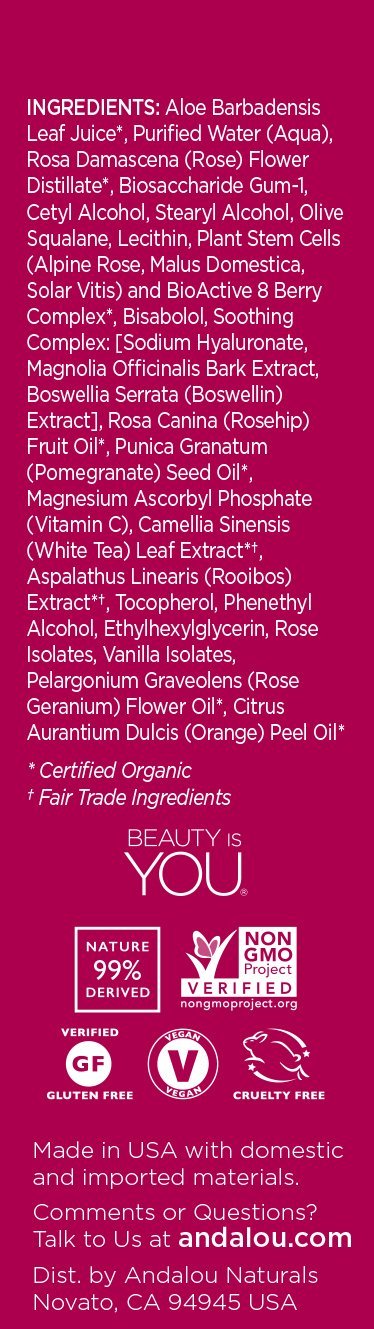 Andalou Naturals 1000 Roses Absolute Serum, 1 Ounce