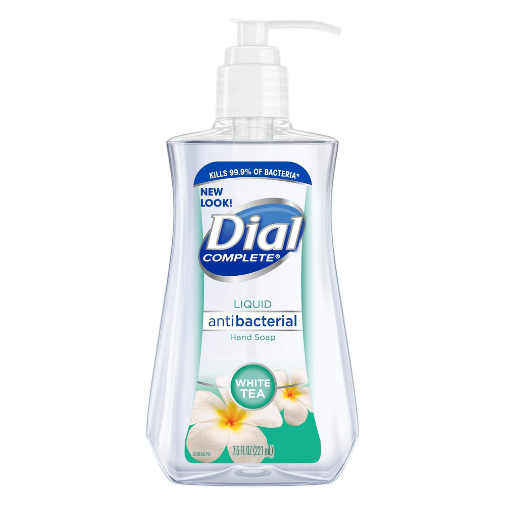 Dial Antibacterial Liquid Hand Soap, White Tea, 7.5 Ounce