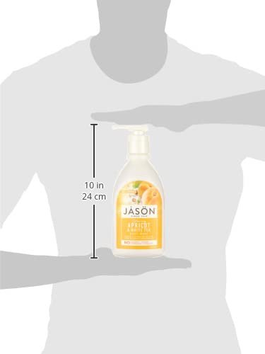 JASON Natural Body Wash & Shower Gel, Glowing Apricot & White Tea, 30 Oz
