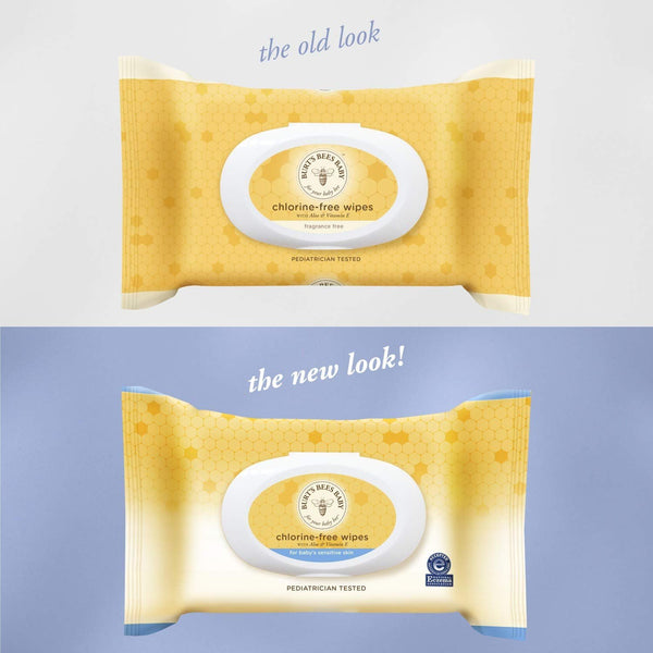 Burts Bees Baby Wipes, Unscented Natural Baby Wipes for Sensitive Skin with Aloe and Vitamin E - 72 Wipes