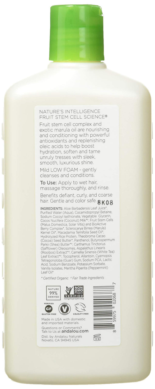 Andalou Naturals Exotic Marula Oil Silky Smooth Shampoo, 11.5 Oz