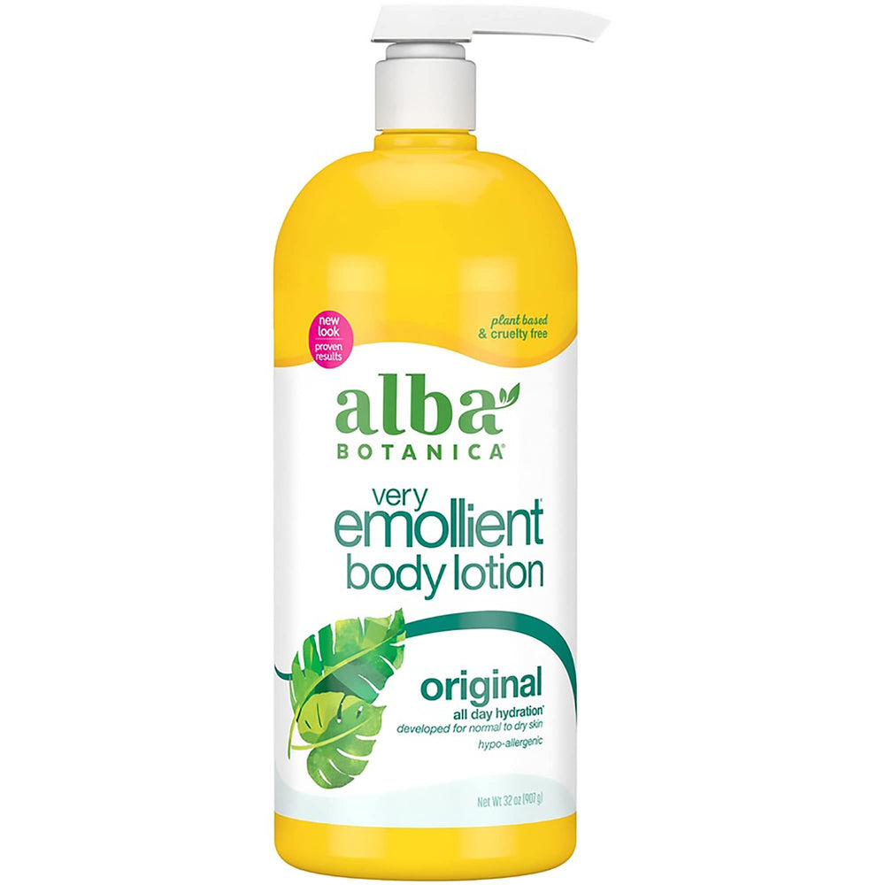 Alba Botanica Very Emollient Body Lotion, Original, 32 Oz