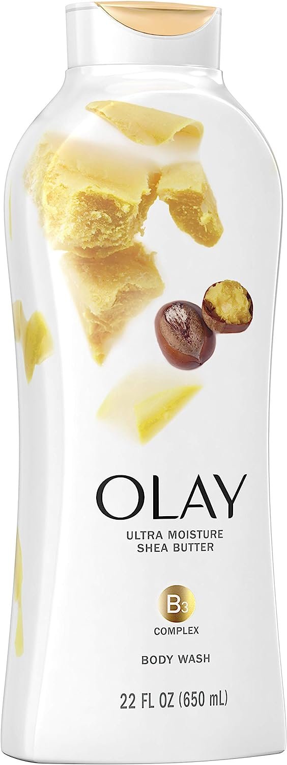 Olay, Ultra Moisture Shea Butter Body Wash Fluid Ounce, 22 Fl Oz