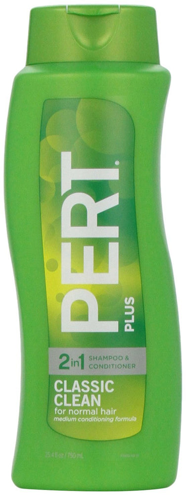 Pert Plus 2 in 1 Classic Clean Shampoo & Conditioner, 25.4 Fl Oz