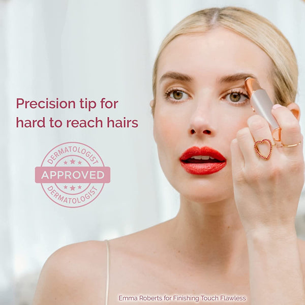 Finishing Touch Flawless Brows Eyebrow Hair Remover for Women, Electric Eyebrow Razor for Women with LED Light for Instant and Painless Hair Removal