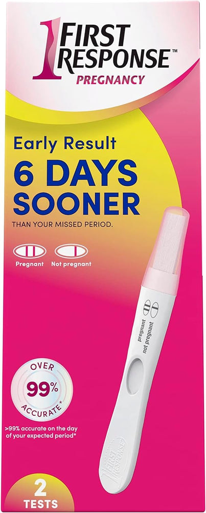 First Response Early Result Pregnancy Test, 2 Pack (Packaging & Test Design May Vary)