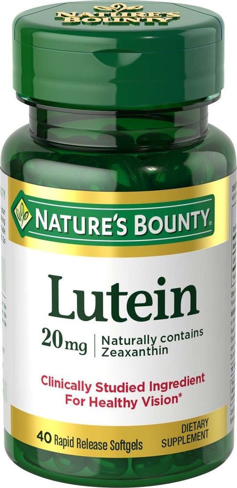 Nature's Bounty Lutein 20 mg 40 Softgels/Expiry 01/2025