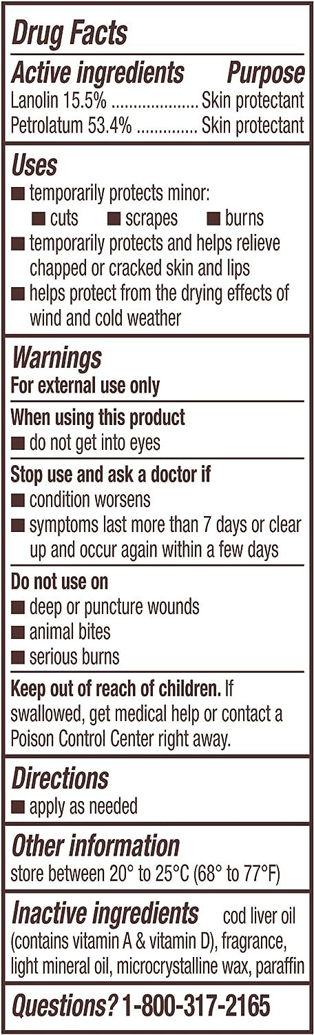 A+D First Aid Ointment - Moisturizing Skin Protectant for Dry Cracked Hands, Elbows, Heals and Lips - Use After Hand Washing
