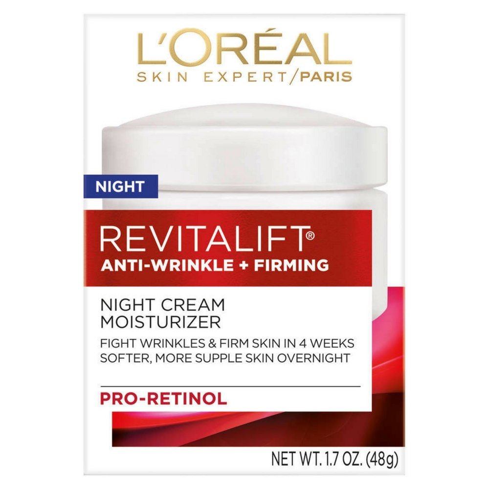 L'Oreal Paris Skincare Revitalift Anti-Wrinkle and Firming Face and Neck Moisturizer with Pro-Retinol Paraben Free 1.7 oz (Packaging may vary)