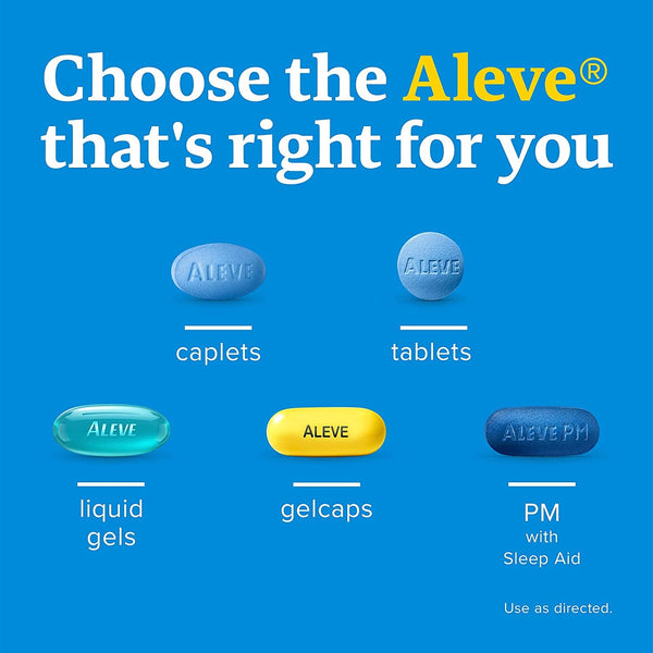 ALEVE Back and Muscle Pain Tablets 50CT-Expires 10/2023