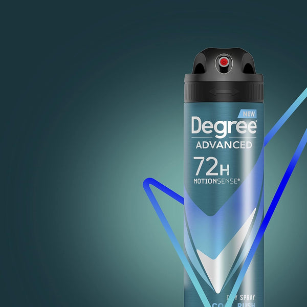 Degree Men Antiperspirant Deodorant Dry Spray Rush for With MotionSense Technology 3.8 oz