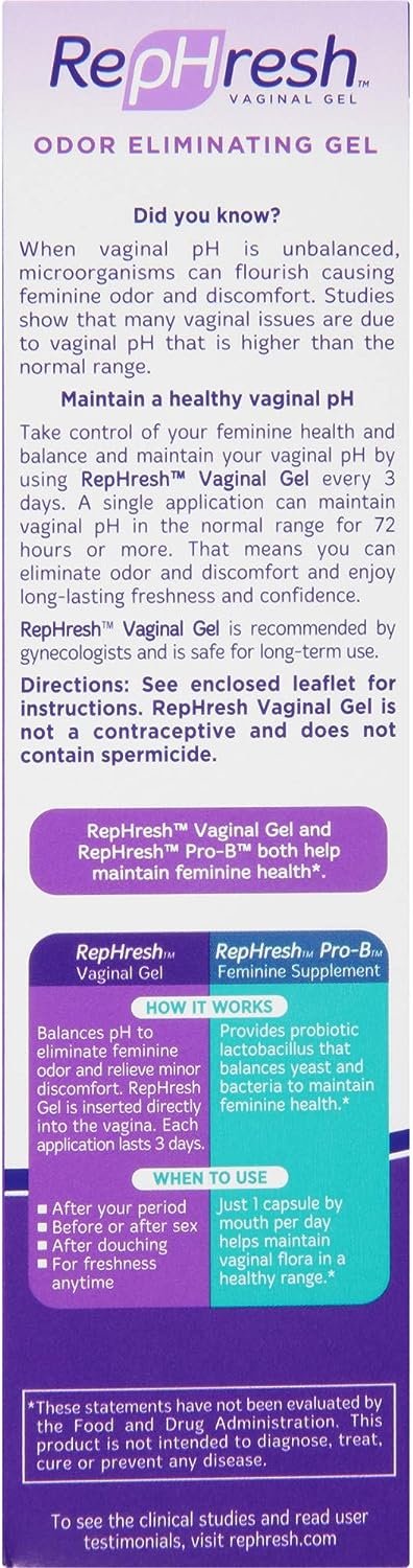 RepHresh Vaginal Gel 0.07oz with 4 Pre-filled Applicators