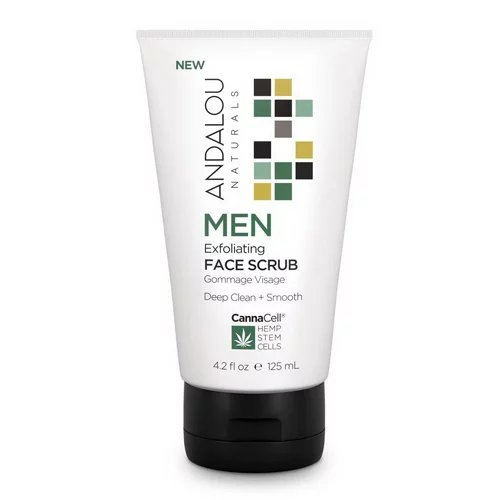 Andalou Naturals Men Exfoliating Face Scrub, 4.2 Oz