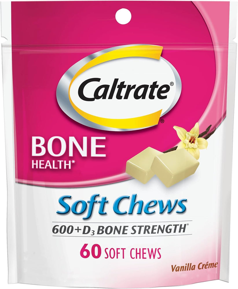 Caltrate Soft Chews 600 Plus D3 Calcium Vitamin D Supplement