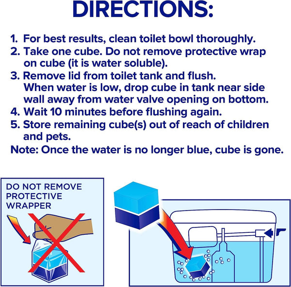 Soft Scrub In-Tank Toilet Cleaner Duo-Cubes, Sapphire Waters, 4 Count