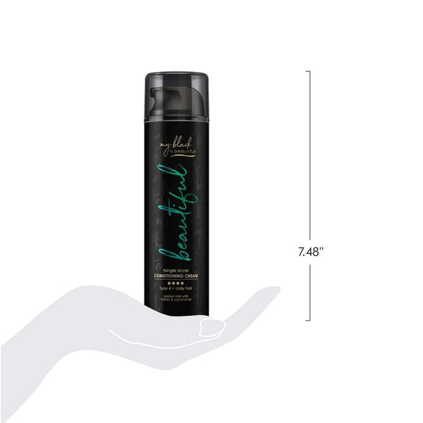 MY BLACK IS BEAUTIFUL Nourishing Leave-In Conditioning Cream, for Curly and Coily Hair with Coconut Oil, Honey, and Tumeric, 6.3 fl oz