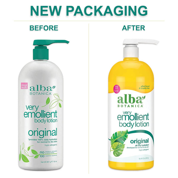 Alba Botanica Very Emollient Body Lotion, Original, 32 Oz
