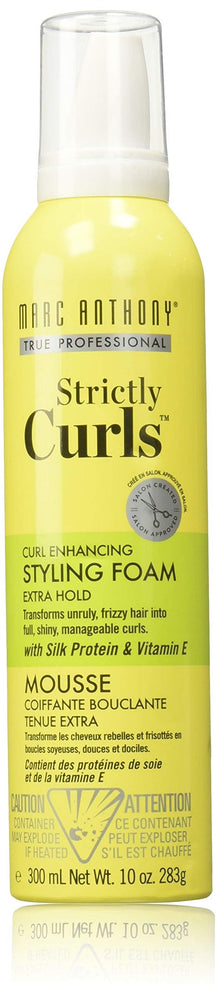 Marc Anthony Strictly Curls Curl Enhancing Styling Foam, 10 Ounce Foaming Canister, Curl Enhancing Styling Foam