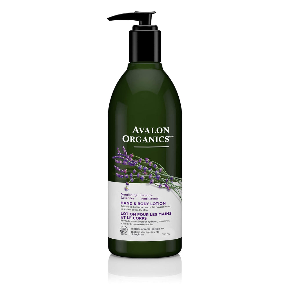 Avalon Organics Nourishing Lavender Hand & Body Lotion, 12 oz.