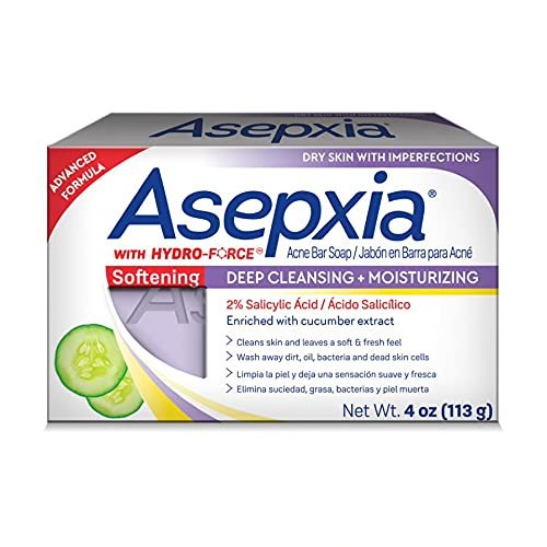 ASEPXIA Deep Cleansing + Oil Free Acne Treatment Bar Soap with Sulfur and Salicylic Acid, 4 Ounce