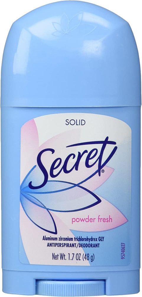 Secret Solid Antiperspirant and Deodorant Shower, Fresh Scent, 1.7 Ounce