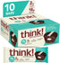 think! Protein Bars, High Protein Snacks, Gluten Free, Low Sugar Energy Bar with Whey Protein Isolate, Chocolate & Crème Cupcake, Nutrition Bars without Artificial Sweeteners, 2.1 Oz (10 Count)