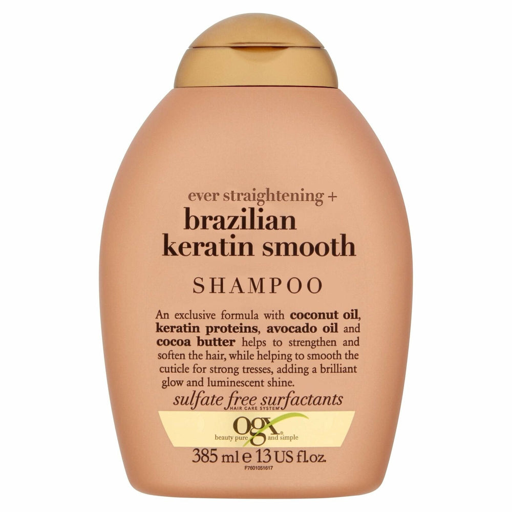 OGX Ever-Straightening + Brazillian Keratin Therapy Shampoo, 13 Ounce