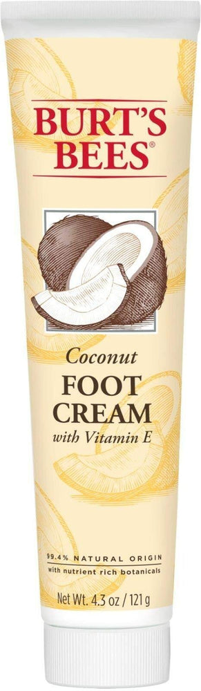 Burt's Bees Coconut Oil Foot Cream, 4.34 Oz (Package May Vary)