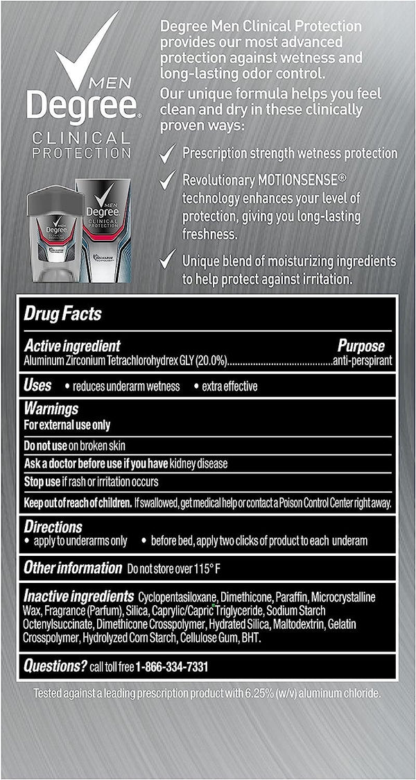 Degree Men Clinical Antiperspirant, Sport Strength 1.7 oz
