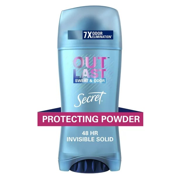 Secret Outlast Invisible Solid Antiperspirant Deodorant for Women Protecting Powder 2.6 oz