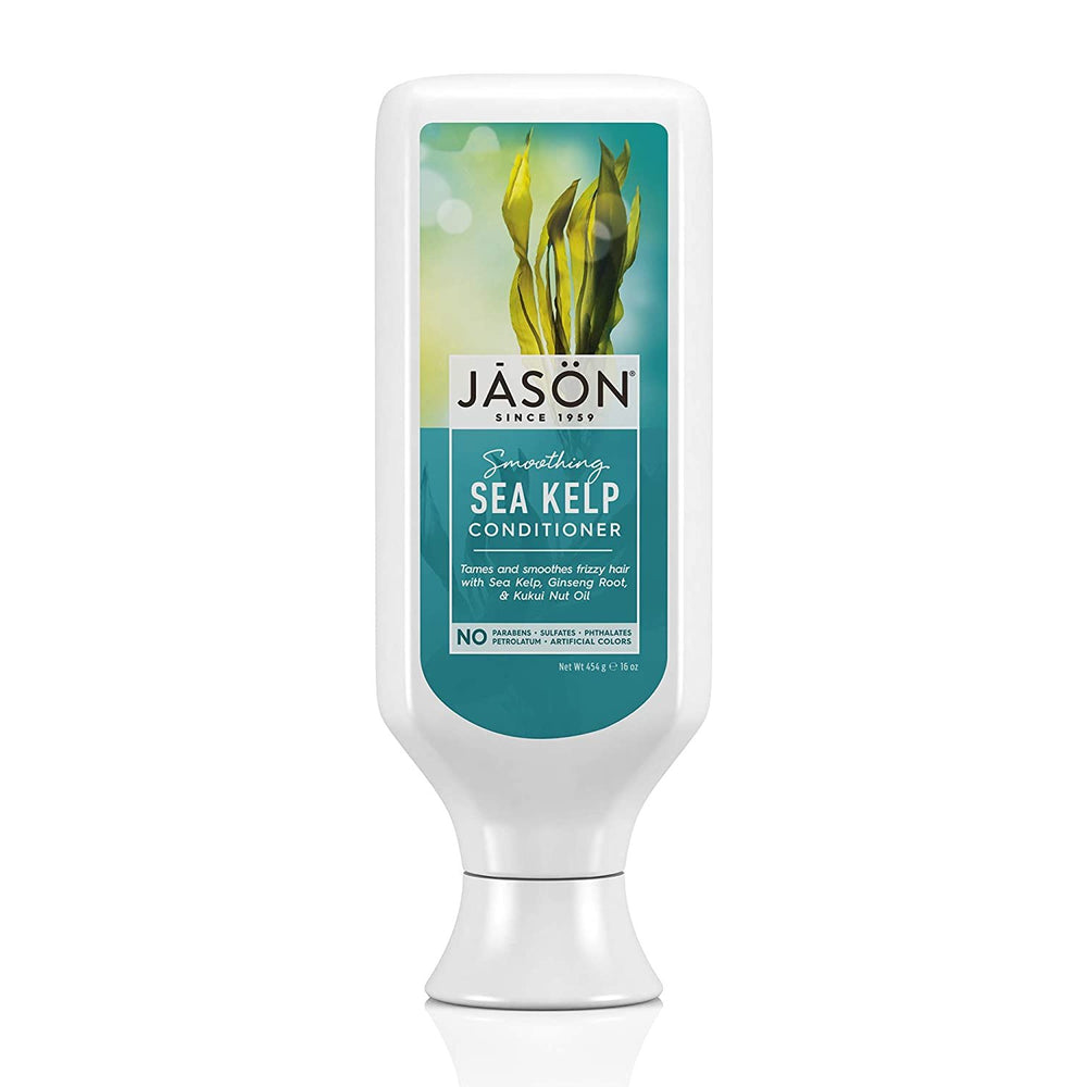 JASON Natural Cosmetics Everyday Hair Care -Natural Sea Kelp Conditioner, Plumeria & Awapuhi, 16 Ounces