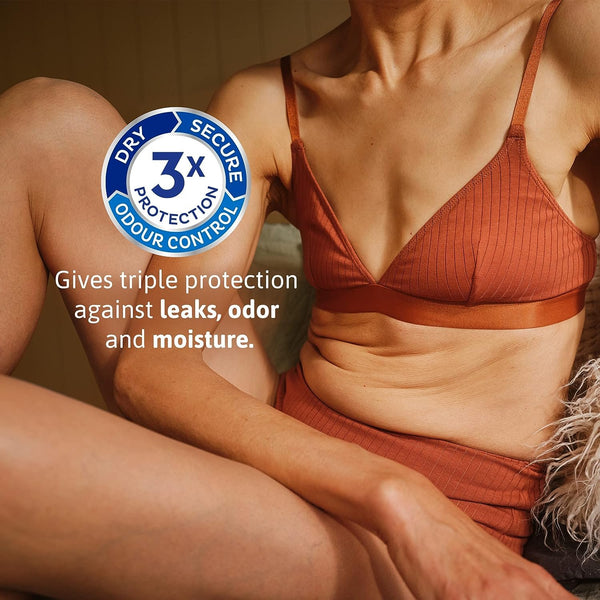 TENA Incontinence Pads, Bladder Control & Postpartum for Women, Ultimate Absorbency, Extra Coverage, Long, Sensitive Care, 33 Count