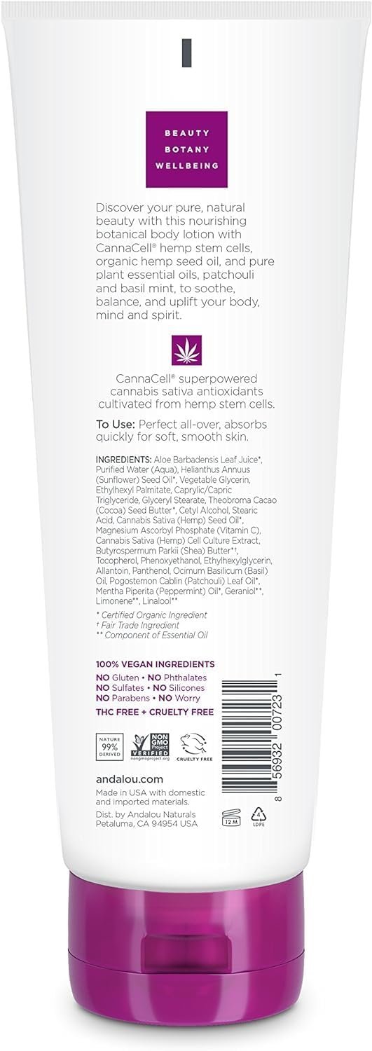 Andalou Naturals CannaCell Body Lotion, Ritual, 8.5 oz