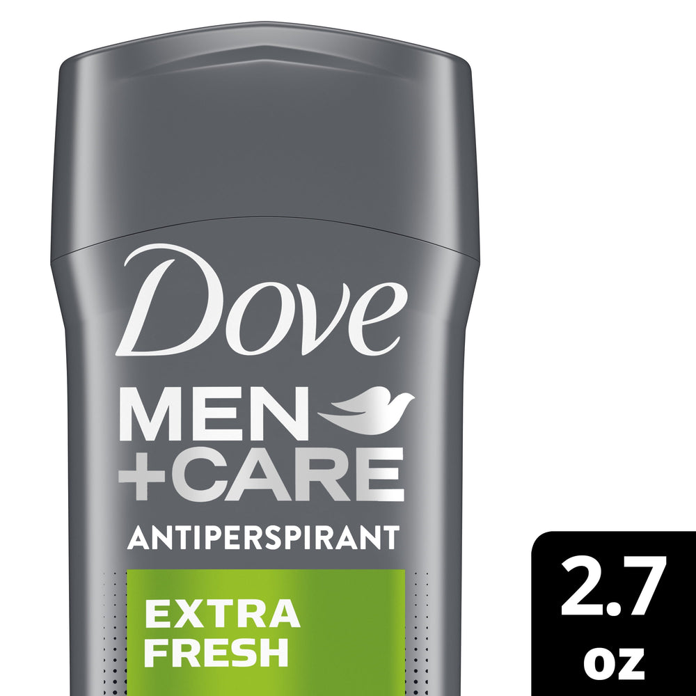 Dove Men+Care Antiperspirant Deodorant Extra Fresh Antiperspirant for men formulated with vitamin E and Triple Action Moisturizer With 48-hour sweat and odor protection 2.7 oz