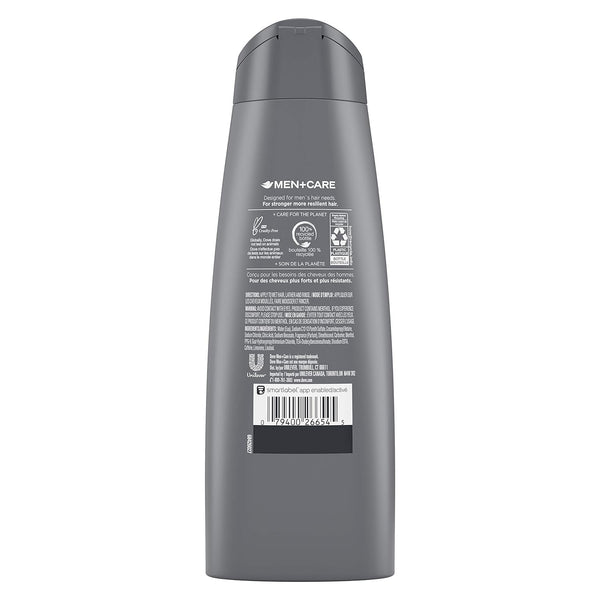 Dove Men+Care Fortifying 2 in 1 Shampoo and Conditioner for Normal to Oily Hair Fresh and Clean with Caffeine Helps Strengthen and Nourish Hair 12 oz