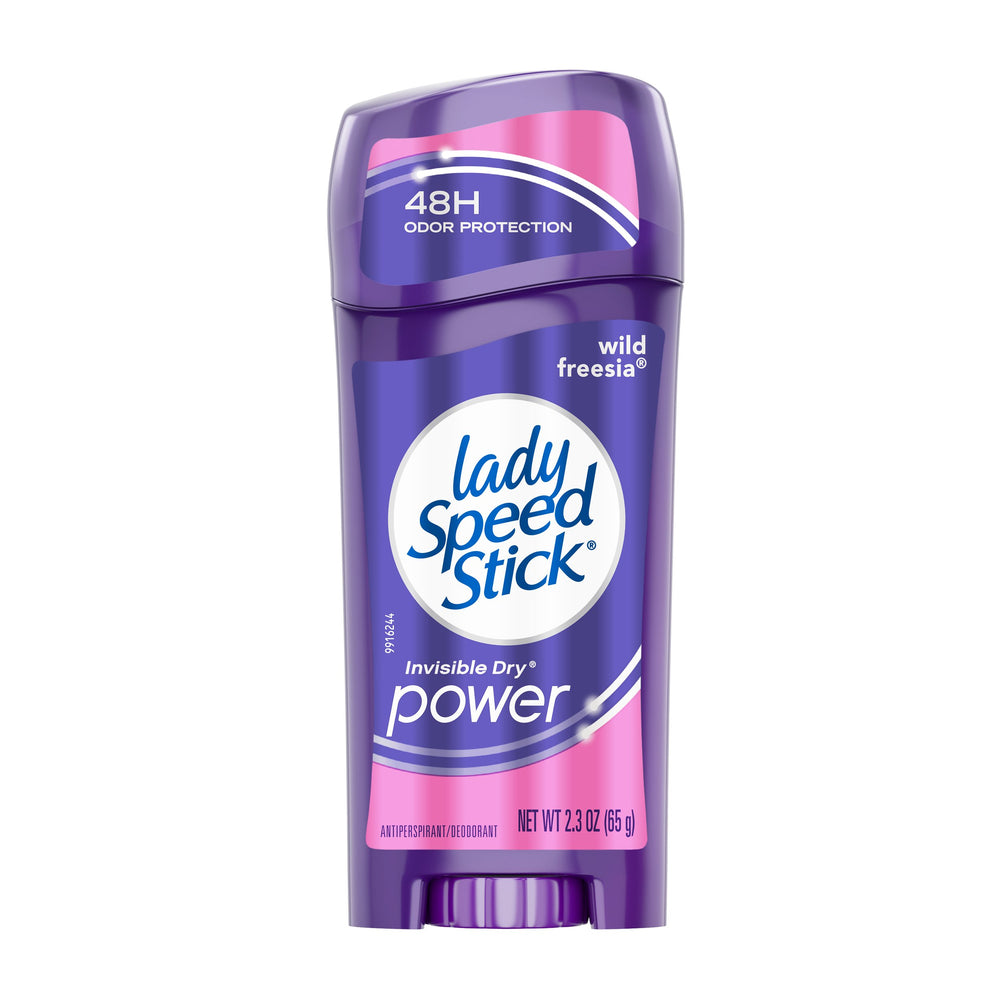 Lady Speed Stick Invisible Dry Power Antiperspirant Deodorant, Wild Freesia, 2.3 Oz.