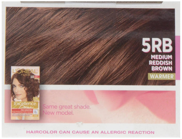 L'Oreal Excellence #5Rb Medium Red Brown Hair Color, 1 ct