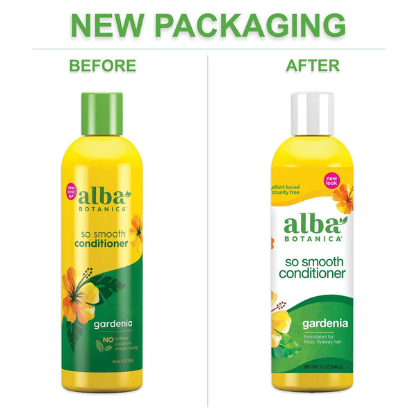 Alba Botanica So Smooth Conditioner, Gardenia, 12 Oz