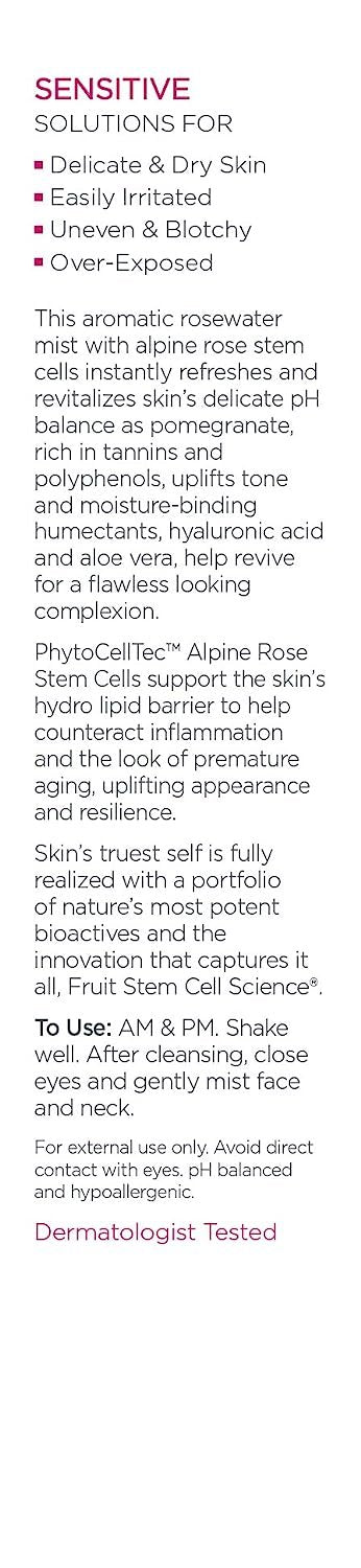 Andalou Naturals Toner Ounce, White, 1000 Roses Floral, 6 Fl Oz